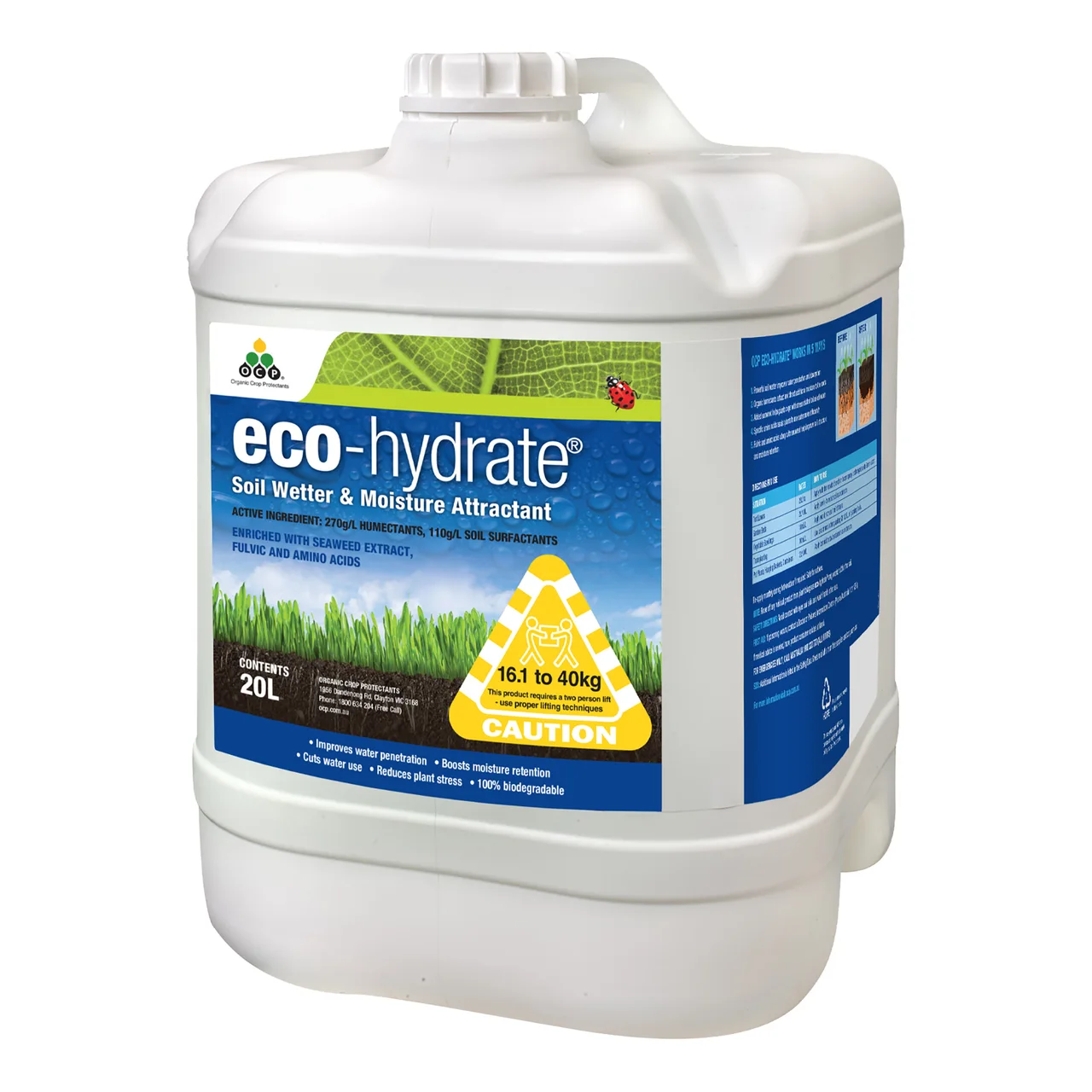 Eco-Hydrate | Soil Wetter & Moisture Attractant — 20 Litre