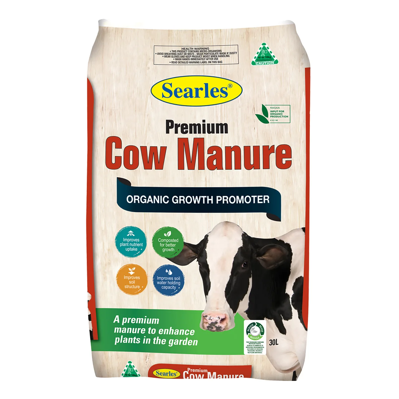Premium Cow Manure — 30 Litre