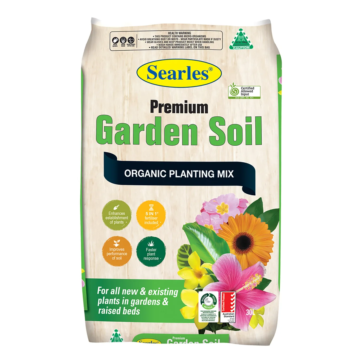 Premium Garden Soil Mix — 30 Litre