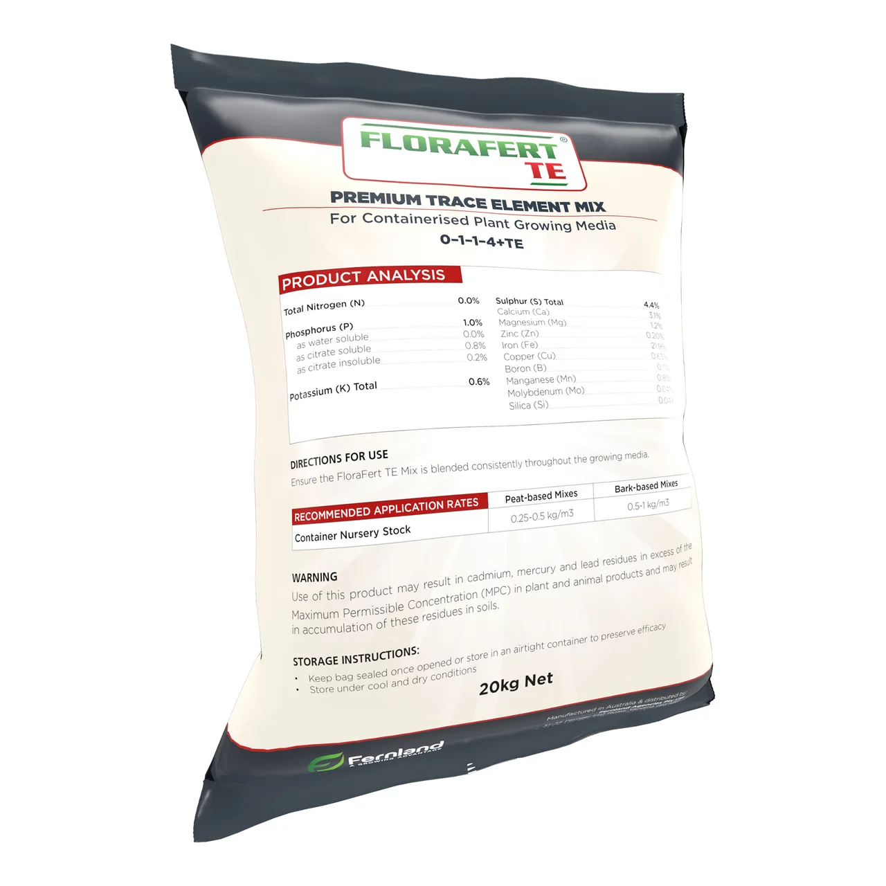 TE Trace Element Mix — 20Kg