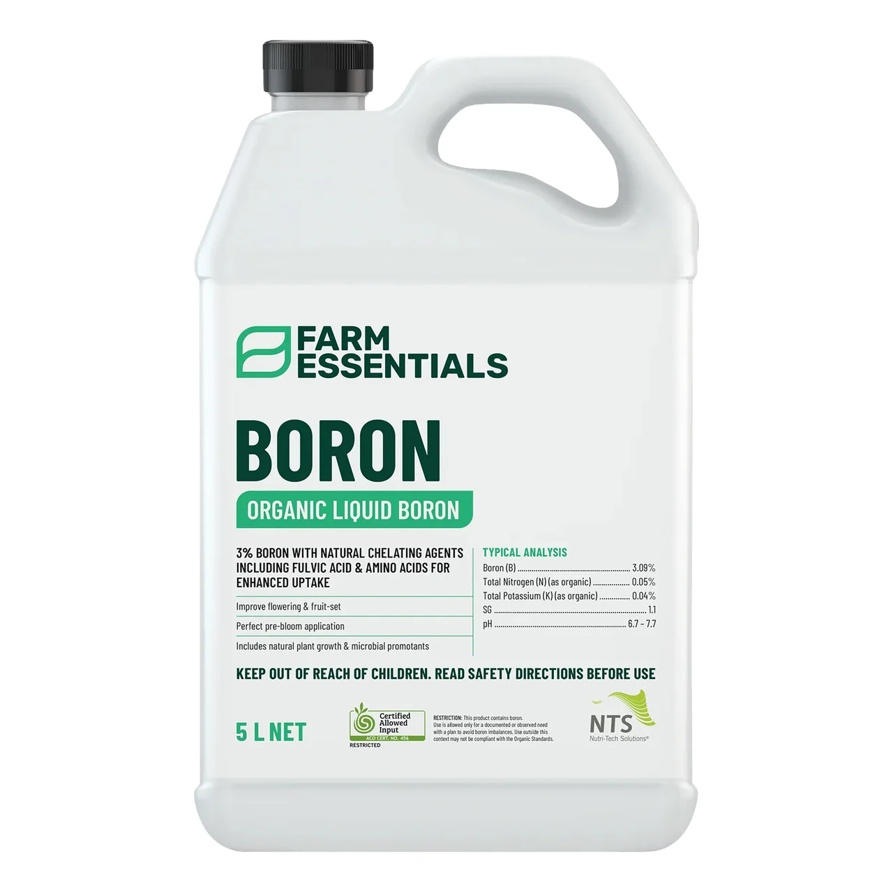 Boron Essentials Organic Liquid — 5 Litre