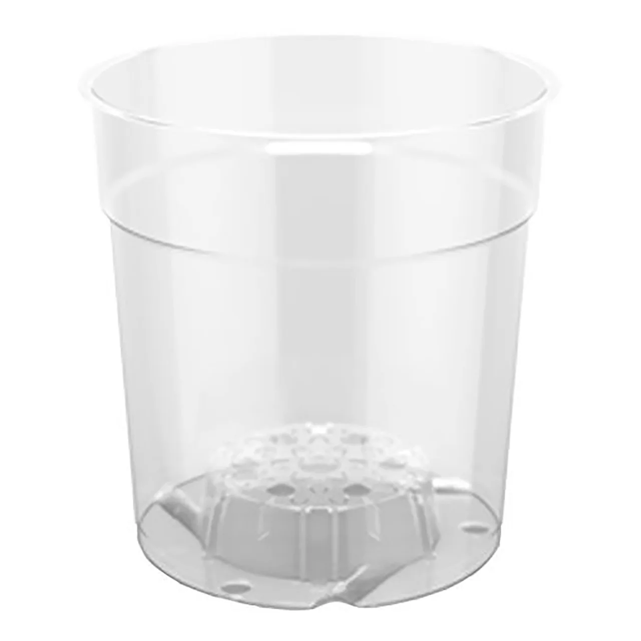150mm Clear MCO Orchid/Phalaenopsis Pot — Pack of 10 · Clear