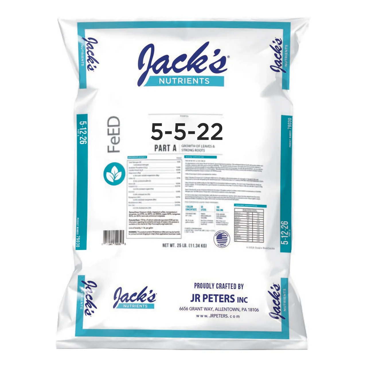 Professional WSF Hydroponic Fertiliser Part A — 11.34kg