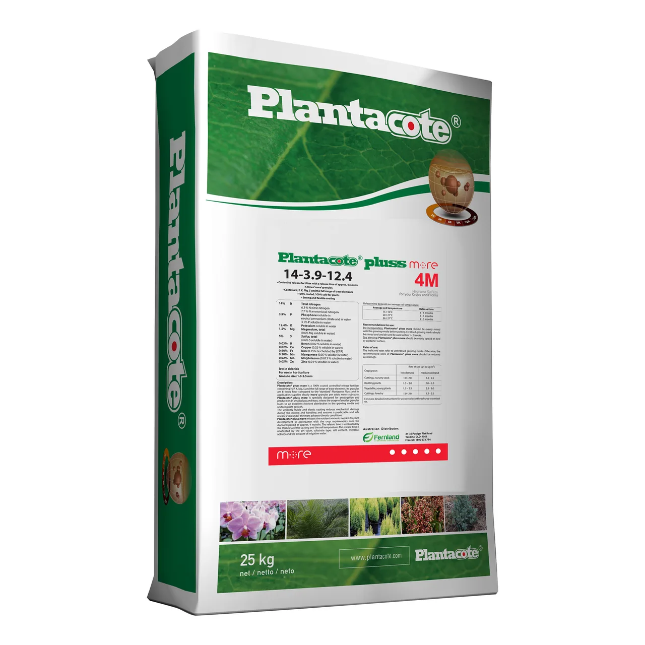 Plantacote Pluss 'More' Mini Prill Controlled Release Fertiliser — 25kg · 4 Months