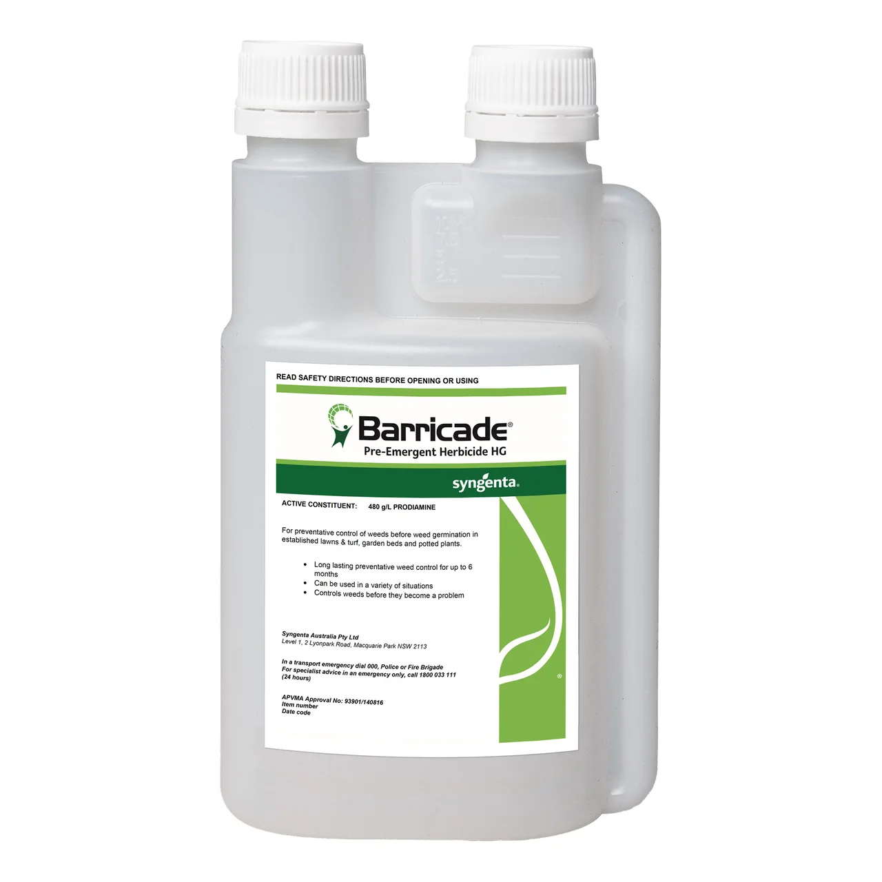 Barricade HG | Pre-Emergent Herbicide | 250mL — 250mL
