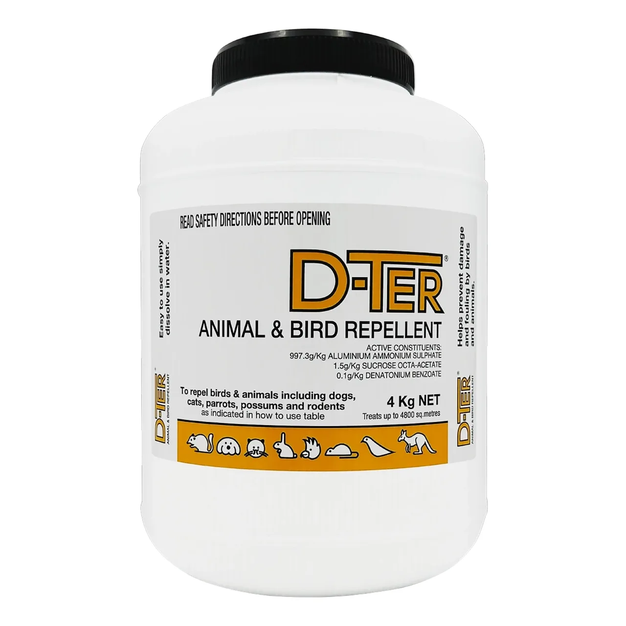 D-TER Animal & Bird | Pest Repellent — 4kg
