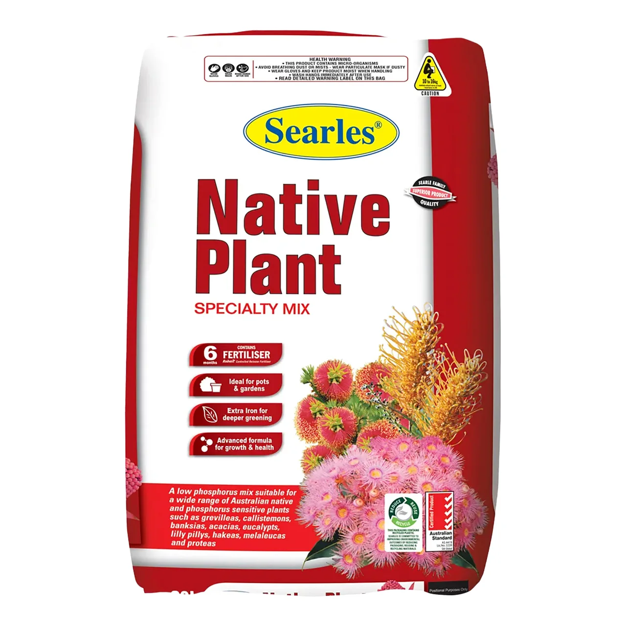 Searles Native Plant Specialty Mix | Native Potting & Garden Mix — 30 Litre