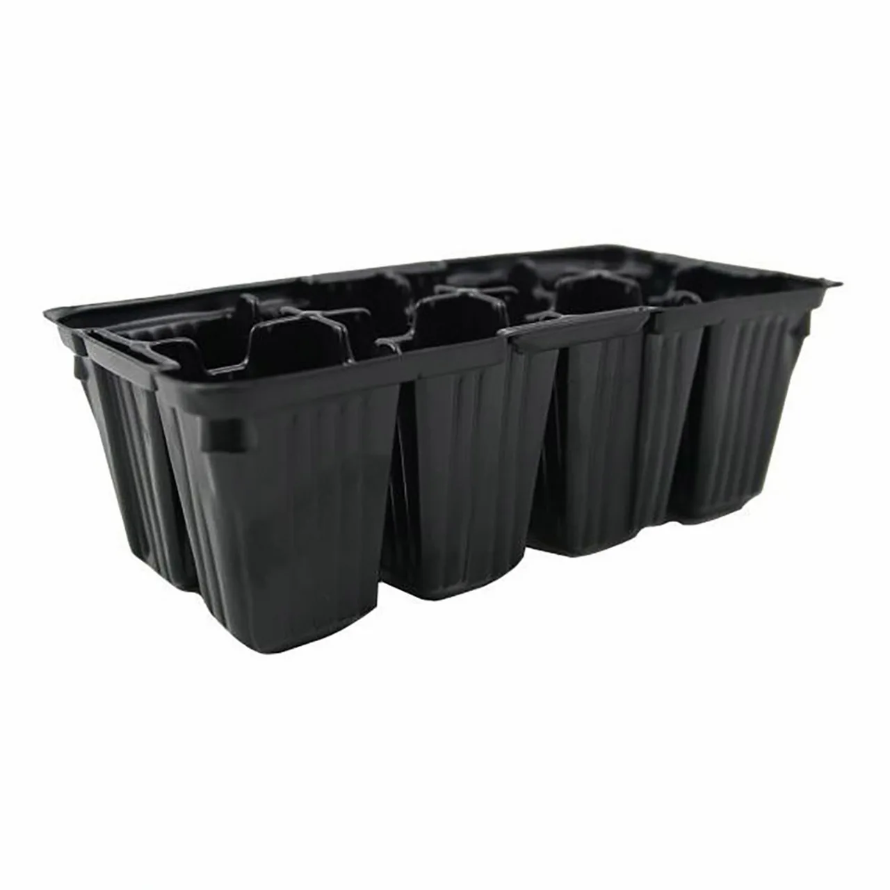 Metric Punnet - 8 Cell — Pack of 20 · Black