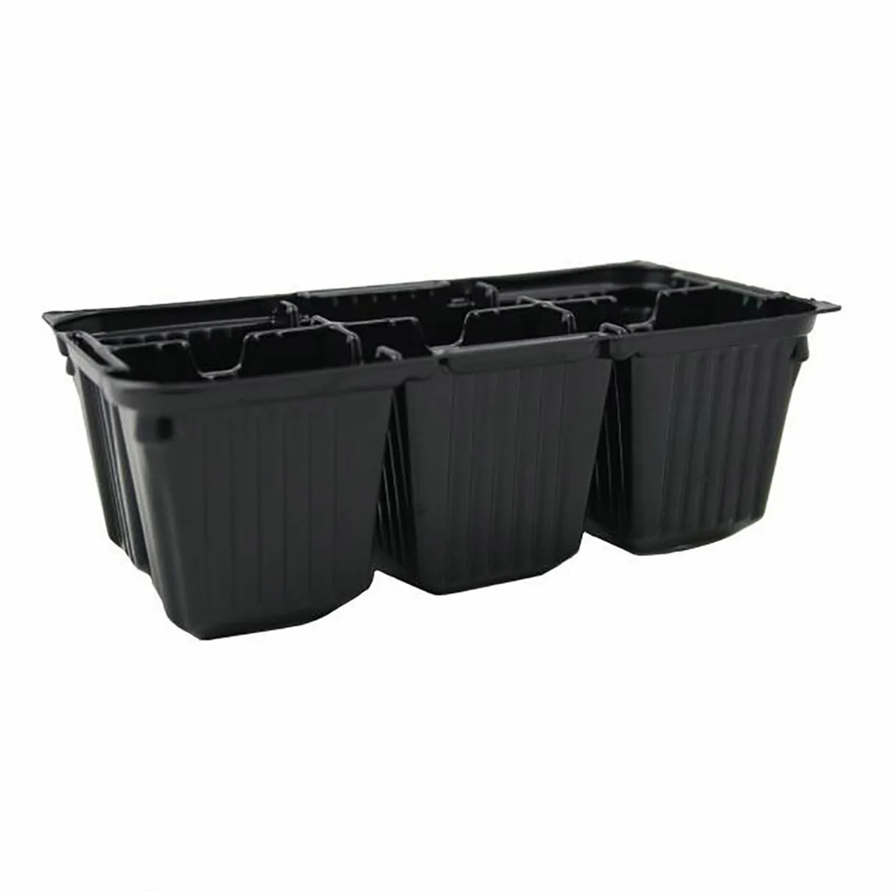 NM Metric Punnet - 6 Cell — Pack of 20 · Black
