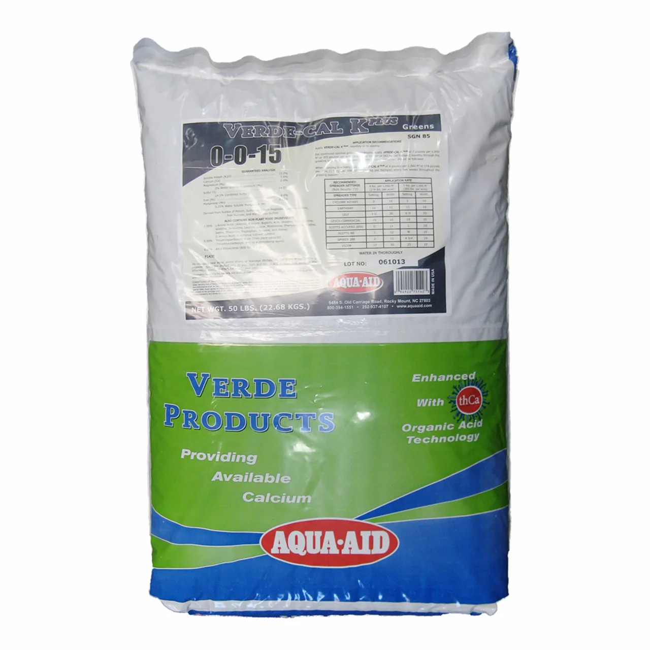 Verde-Cal K-Plus — 22.68kg · Greens, 85SGN