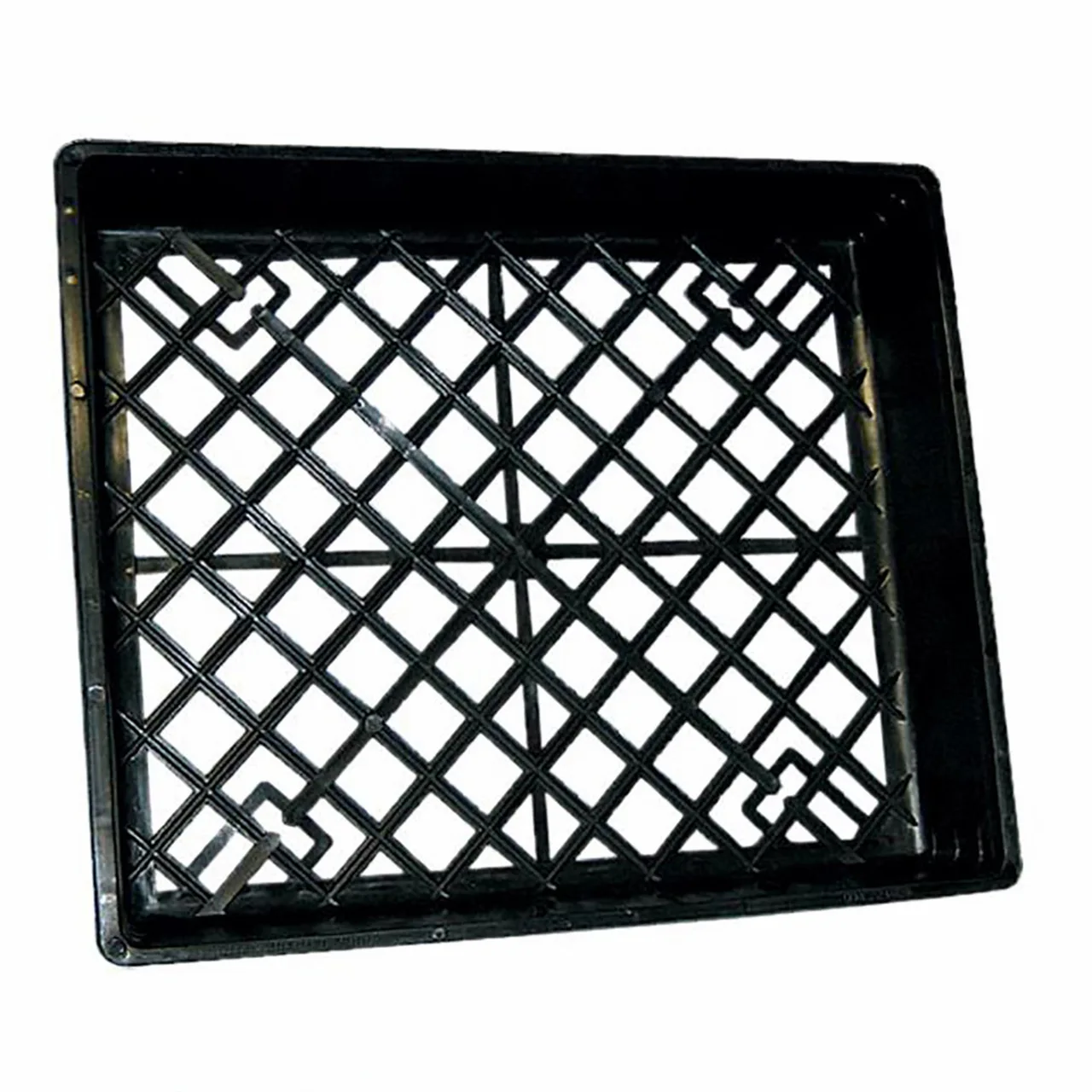 Seedling Tray (open mesh base) — Pack of 10 · Black