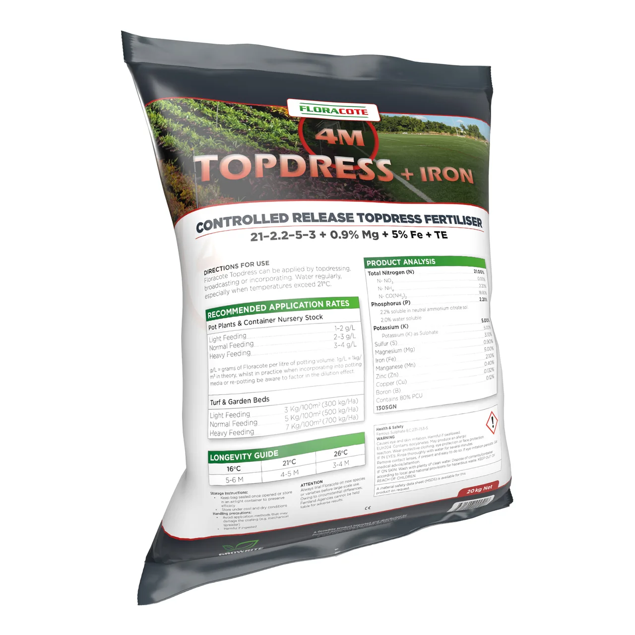 Topdress + Iron — 20kg · 4 Months · 130SGN