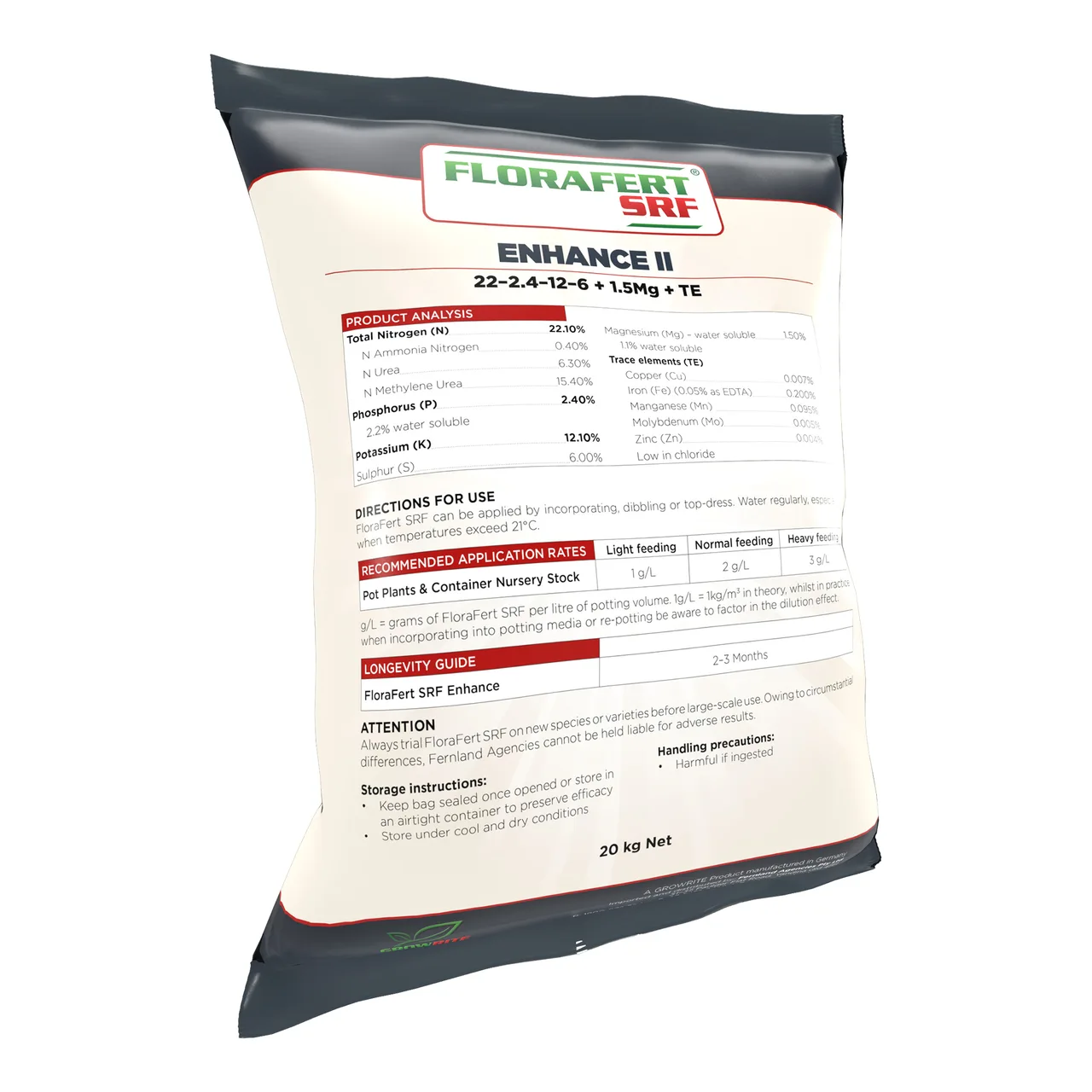 Enhance II Granular Fertiliser — 20kg · 2-3 Months