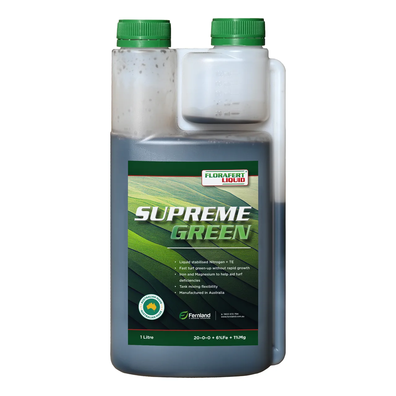 Supreme Green 20-0-0 +6%Fe | Liquid Fertiliser — 1 Litre