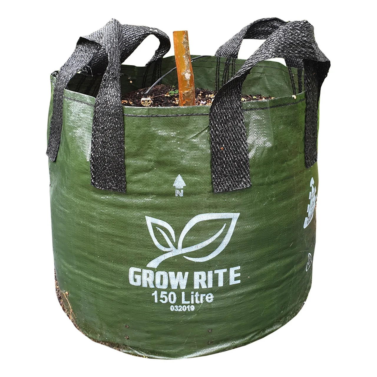 XHD Woven Plastic Plant Bag with 4 Handles, 150L — 600mmØ x 530mm · Pack of 5