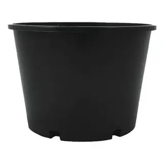 165mmØ Squat Pot Black -  The Garden Superstore