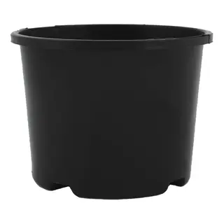 110mmØ Squat Pot Black -  The Garden Superstore