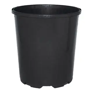125mmØ Slimline Pot Black GC -  The Garden Superstore