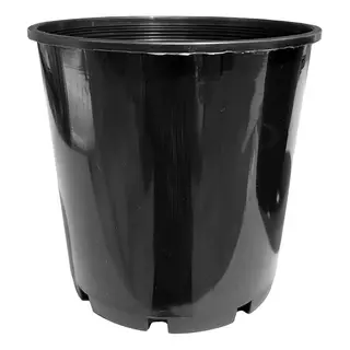 140mmØ Slimline Pot Heavy Duty Black -  The Garden Superstore