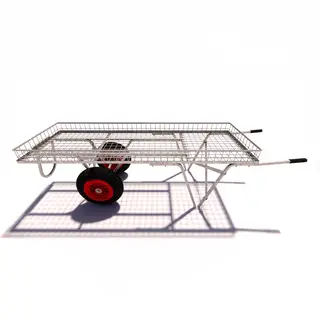 Galvanised Trolley | Large 1830mm x 610mm | Barrow Type