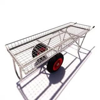 Galvanised Trolley | Large 1830mm x 610mm | Barrow Type