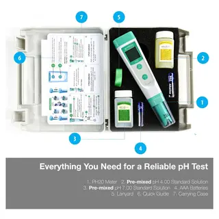 pH Meter Digital Kit with ATC - pH Tester