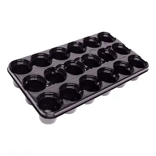 Shuttle Tray Black (Holds 18 x 9cm Pots) -  The Garden Superstore