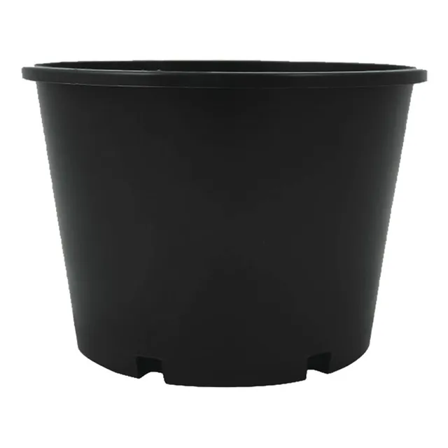 165mmØ Squat Pot Black -  The Garden Superstore