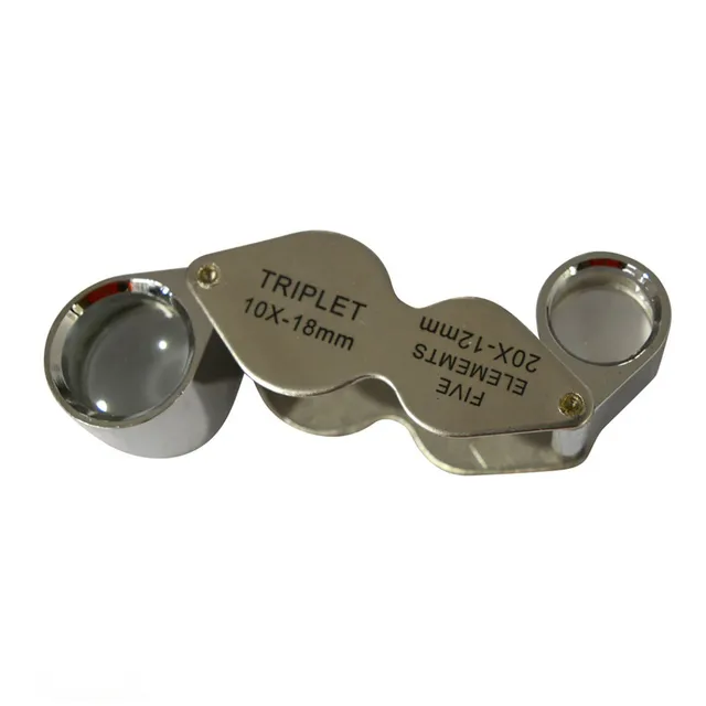 Dual Loupé 1021 Folding Magnifier Metal 10x/20x -  The Garden Superstore