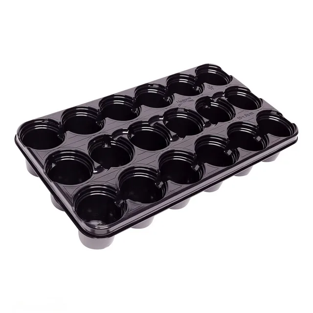 Shuttle Tray Black (Holds 18 x 9cm Pots) -  The Garden Superstore